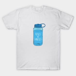 Refills not Landfills Water Bottle T-Shirt